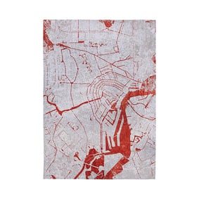 Grafisch vloerkleed - Cities Amsterdam 9323 - sfeer