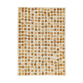 Abstract vloerkleed - Cobblestone Peach Party 9346 - sfeer