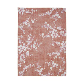 Bloemen vloerkleed - Sakura Copper Pink 9371 - sfeer