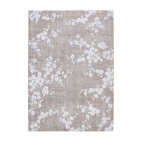 Bloemen vloerkleed - Sakura Morning Mist 9373 - sfeer