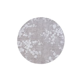 Rond bloemen vloerkleed - Sakura Morning Mist 9373