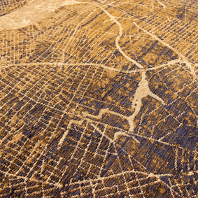 Rond Grafisch vloerkleed -  Cities New York 9315 - sfeer