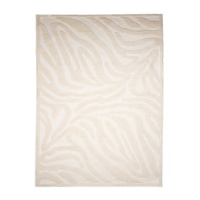 Wasbaar vloerkleed - Dunya Zebra Wit - sfeer