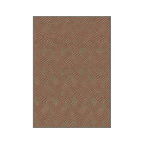 Viscose vloerkleed - Graphix 923 Grijs/Cognac