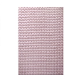 Zacht hoogpolig vloerkleed - Ambrey 3D Roze - sfeer