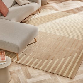 Modern wollen vloerkleed - Fano Beige