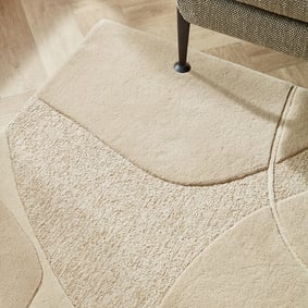 Modern wollen vloerkleed - Bolsena Beige - sfeer