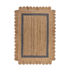 Jute vloerkleed - Grazo Naturel/Grijs - sfeer