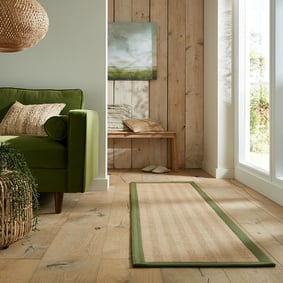 Jute loper - Herro Naturel/Groen