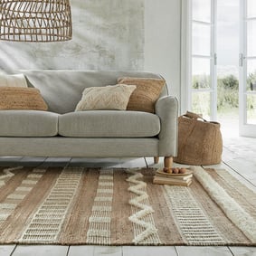 Jute vloerkleed - Jubio Medina Naturel/Creme 