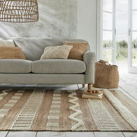 Jute vloerkleed - Jubio Medina Naturel/Creme