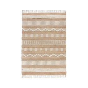 Jute vloerkleed - Jubio Medina Naturel/Creme - sfeer