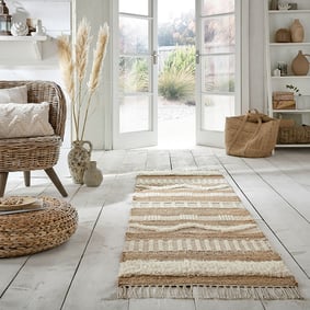 Jute loper - Jubio Medina Naturel/Creme