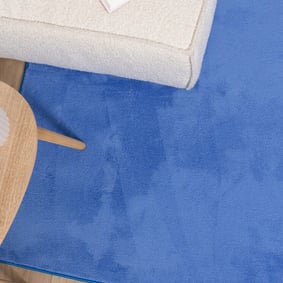 Wasbaar vloerkleed - Vivid Blauw  - product