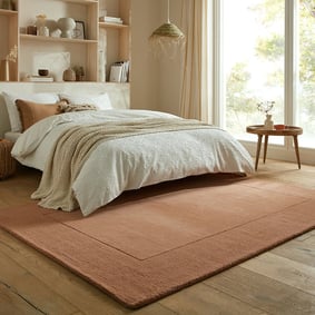Effen vloerkleed - Tuscano Oranje