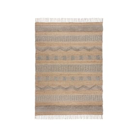 Jute vloerkleed - Jubio Medina Naturel/Grijs  - product