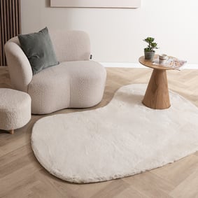 Zacht hoogpolig vloerkleed - Comfy Supreme Ripple Creme