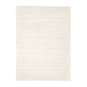 Scandinavisch vloerkleed - Lova Maze Crème - sfeer