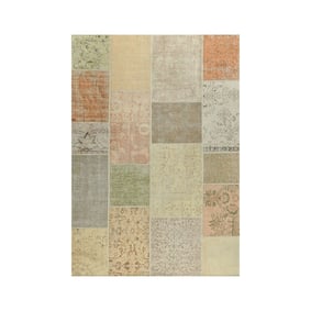 Patchwork vloerkleed - Nadine Geel/Meerkleurig