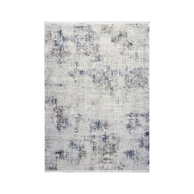 Zacht vloerkleed - Olisa Grijs/Blauw