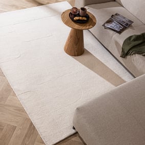 Wollen vloerkleed - Giselle Abstract Wit