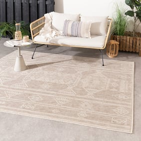Jute buitenkleed - Atlas Mexico Bruin/Creme 