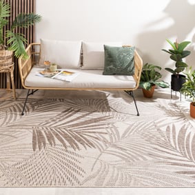 Buiten vloerkleed - Tiga Palm Taupe 