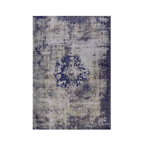 Vintage vloerkleed - Vanessa 8403 Donkerblauw  - product