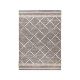 Geometrisch vloerkleed - Rhombo Lines 225 Bruin/Beige  - product