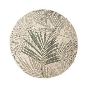 Rond buiten vloerkleed - Tiga Palm Groen  - product