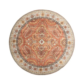 Rond vintage buitenkleed - Santo Flora Terra - product