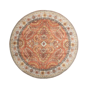 Rond vintage buitenkleed - Santo Flora Terra - sfeer