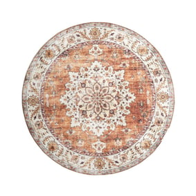 Rond vintage buitenkleed - Santo Medaillon Terra - product