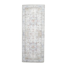 Wasbare loper - Domingo Mandala Wit - sfeer
