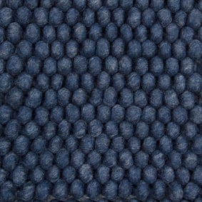Wollen vloerkleed op maat - New Loop Donkerblauw 290