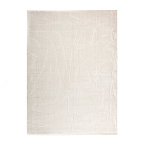 Japandi vloerkleed - Yori Abstract Lines Creme  - product