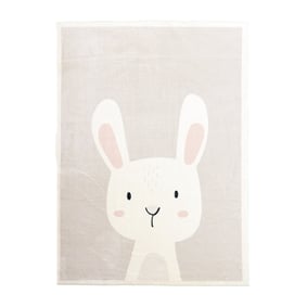 Wasbaar kindervloerkleed - Simba Bunny Wit - sfeer