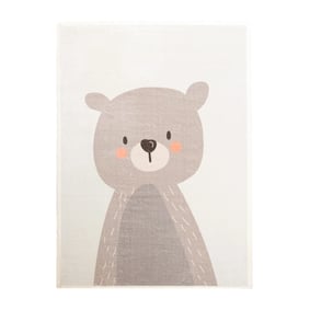 Wasbaar kindervloerkleed - Simba Bear Beige - sfeer