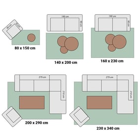 Hoogpolig vloerkleed op maat - Viterbo CS 048 - product