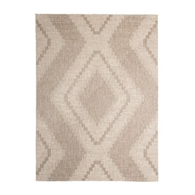 Jute buitenkleed - Atlas Diamond Bruin/Creme  - product