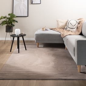 Zacht laagpolig vloerkleed - Cozy Taupe