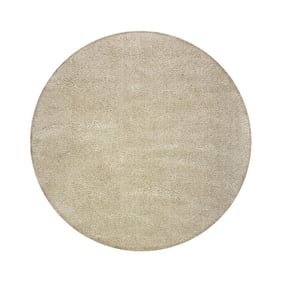 Rond shaggy vloerkleed - Farenzo Beige - product