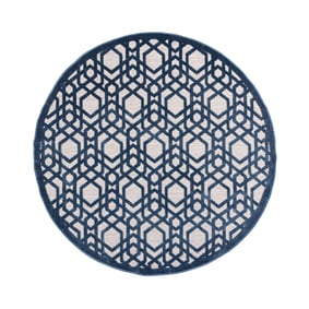 Rond buitenkleed - Piatto Oro Blauw - sfeer