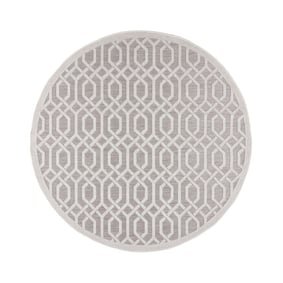Rond buitenkleed - Piatto Mataro Creme/Wit - product