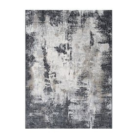 Modern vloerkleed - Cody Antraciet 6676 - sfeer
