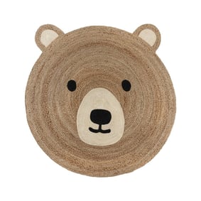 Jute kindervloerkleed - Julio Beer Bruin - product