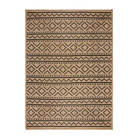 Jute vloerkleed - Lucio Geo Naturel - sfeer