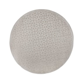 Rond buitenkleed - Piatto Argento Zilver/Wit - sfeer