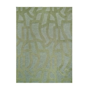 Modern vloerkleed - Thor Groen 4141 - sfeer