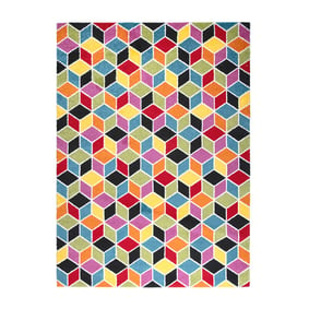 Modern vloerkleed - Enya Cube Multicolor - product
